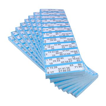 Jumbo Bingo Ticket Singles, 12 to View Pack, Blue