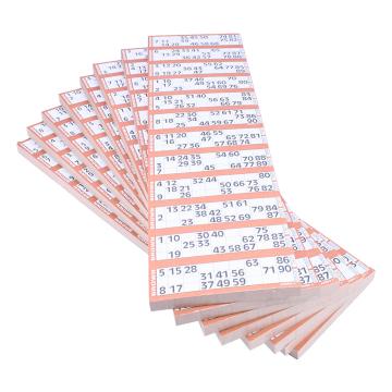 Jumbo Bingo Ticket Singles, 12 to View Pack, Brown