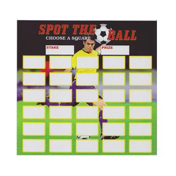 Spot The Ball Cards, Large & Coloured